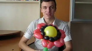 Цветок из ШДМ. Вкусный подсолнух из шариков. Попробуем? Легков.