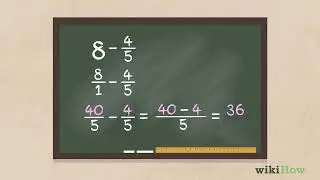 How to Subtract Fractions from Whole Numbers