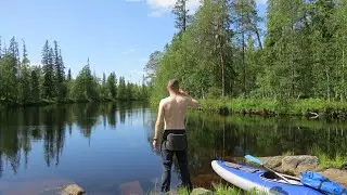 2/5 По реке Кузема в Белое море июль 2023 ПОРВАЛ БАЙДУ