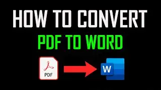 how to convert pdf to word step by step