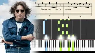 John Lennon - Imagine - ACCURATE Piano Tutorial + SHEETS