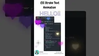 CSS Animated Stroke Text | SVG Animated Stroke Text with HTML and CSS 😍😍😍