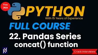 concat function in Python | Pandas Series | pandas.concat