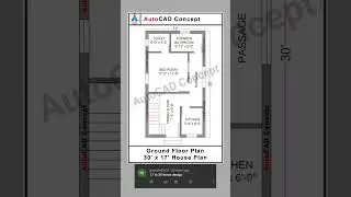 Civil engineering drawing house plan | New house plan design | 17x30 House Plan 