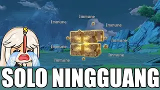 Solo Ningguang VS Geo Hypostasis  - Genshin Impact