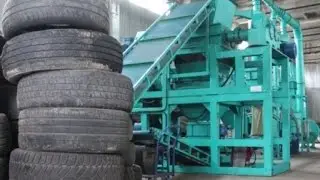 Tire Recycling Equipment - Crumb Rubber - Waste Tire Recycling Plant - Tyre Recycling Machine