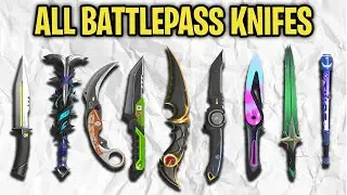 All Battlepass Knifes + Animations // Ep 1 to Ep9 Act 2