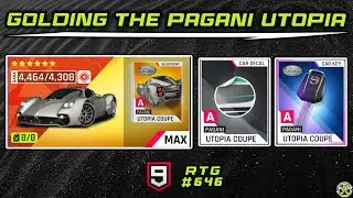 Asphalt 9 | GOLDing the Pagani Utopia Coupe | RTG 