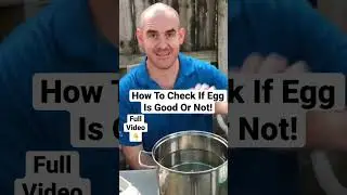 How To Know If Egg Is Good Or Bad! The Rotten Egg Test with Water #shorts