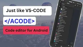 Acode tutorial | code editor for android