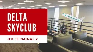 Delta Skyclub Lounge JFK Terminal 2 | Skyclub Tour | Airport Lounge Tour | NYC | Amex Platinum