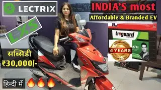 Indias most Affordable & Branded Electric Scooter | Lectrix LXS with 2Kwh Livguard Lithium ion