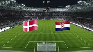 Легенды УЕФА / Евро 2024 / ДАНИЯ - ХОРВАТИЯ / Группа C - 2 тур (PES Classic mod) Обзор