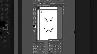 Flip Text #illustrator #shorts