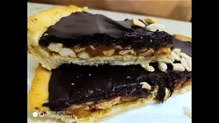 ШОКОЛАДНЫЙ ТАРТ с КАРАМЕЛЬЮ и орешками