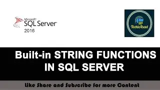 43- Built in String Functions in SQL SERVER