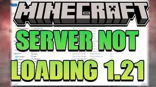 How To Fix Minecraft 1.21 Server Not Starting Up EASY FIX!!!