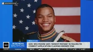 Maryland Gov. Moore says 'honest mistake' in failing to correct application claiming Bronze Star