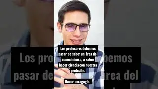 De saber sobre algo, a enseñar sobre algo.