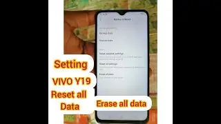 VIVO Y19 Reset Erase all data/setting reset all data/vivo y19 formate