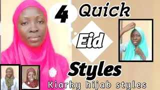 Quick 4 Easy Eid Hijab styles & Tutorial for Eid 2022