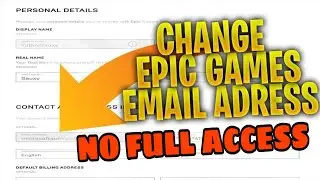 How To Change Epic Games Email Without Verification (NO FULL ACCESS WORKING 2024)