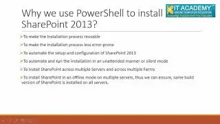 Installing SharePoint 2013 Using PowerShell