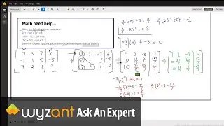 Solve a system of 3 linear equations(3 unknowns) using Gauss elimination and partial pivot.