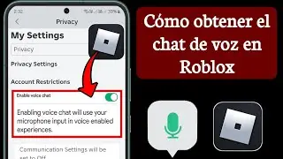 Cómo obtener el chat de voz en Roblox (2024) | Habilitar el chat de voz en Roblox