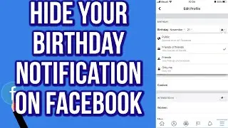 How to Hide Your Birthday Notification on Facebook