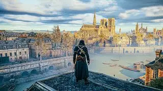 ASSASSINS CREED UNITY FREE ROAM GAMEPLAY (8K 60FPS)