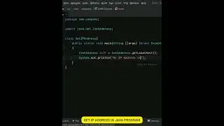 get ip address using java😱 | how to | #coding #java
