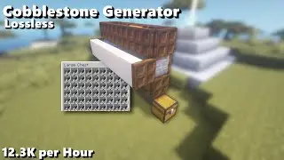 Simplest Cobble Generator In Minecraft | Compact And Lossless