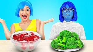 NEW 123 GO! Joy vs Sadness Cooking Challenge! If Emotions Rules Me in Real Life!