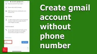 How to create gmail account without phone number | Bypass Gmail phone verification