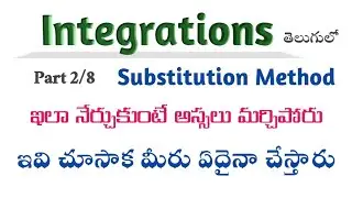 Integrations in Telugu || Part 2 || Indefinite integrals in Telugu || Root Maths Academy