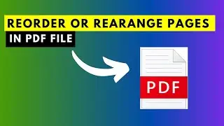 How to ReOrder or ReArrange Pages in a PDF File Using Adobe Acrobat Pro DC