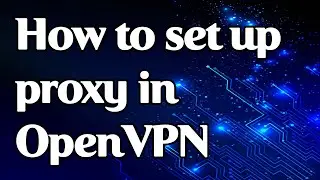 How to set a proxy in OpenVPN
