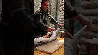 Recipe for Cooking Succulent Sturgeon Over An Open Fire in the Wilderness