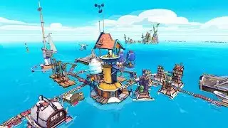 Flotsam | Ep. 05 | Ultimate Floating City Build Near Complete | Flotsam Gameplay