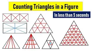 Counting Number of Triangles In a Figure || Best Trick to count number of triangles || Math Tricks