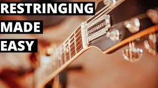 How to keep NEW guitar strings IN TUNE - best stringing method for improved tuning stability