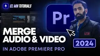 How to Merge Audio & Video in Adobe Premiere Pro 2024 | Audio & Video Synchronize Premiere Pro