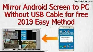 Mirror Android screen to PC without USB Cable
