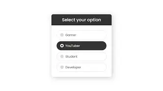 Awesome Custom Radio Buttons using only HTML & CSS | Option Buttons in CSS