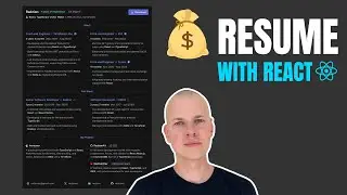 Build a Single-Page Resume with React & TypeScript (Exportable as PDF!)