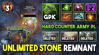 UNLIMITED STONE REMNANT MID By Gpk Earth Spirit OC + Refresher 100% Hard Counter Army GOD PL DotA 2