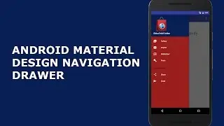 ANDROID MATERIAL DESIGN NAVIGATION DRAWER LAYOUT (Full Tutorial)