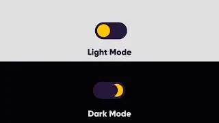 Dark Theme Switch Animation Using jQuery | CSS Dark Mode | Dark Mode UI