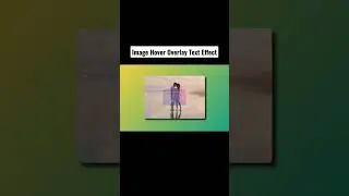 Image Hover Text Overlay Effect Using HTML CSS | 